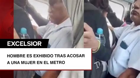 Un fantasma femenino acosando a un hombre en un metro