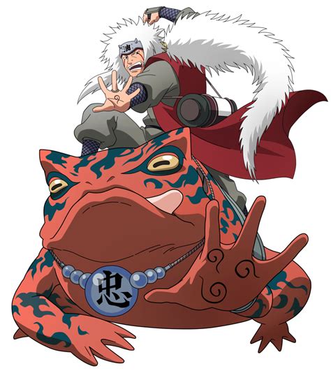 Imagen de Jiraiya y sus sapos invocados
