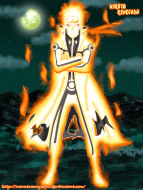 Naruto en su Modo Kyubi de Ocho Colas