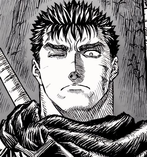 Ilustración de Guts en Berserk
