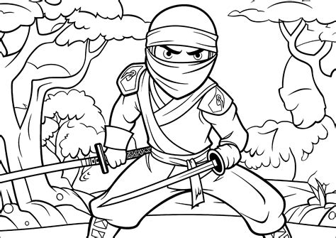 Imagen de un ninja preparándose para el combate