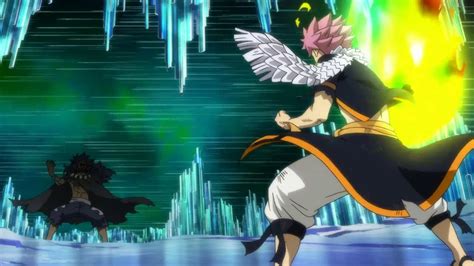 Natsu desatando su ataque final contra Acnologia