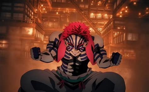 Ilustración de la batalla entre Tanjiro y Akaza