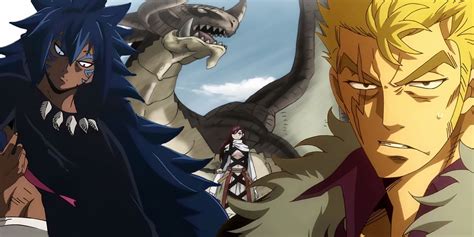 Ilustración de varios Dragon Slayers de Fairy Tail