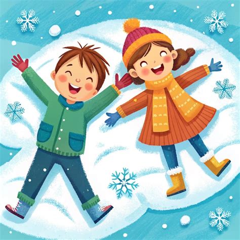 Niño jugando en la nieve