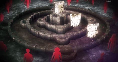 Ilustración de las murallas de Shingeki no Kyojin