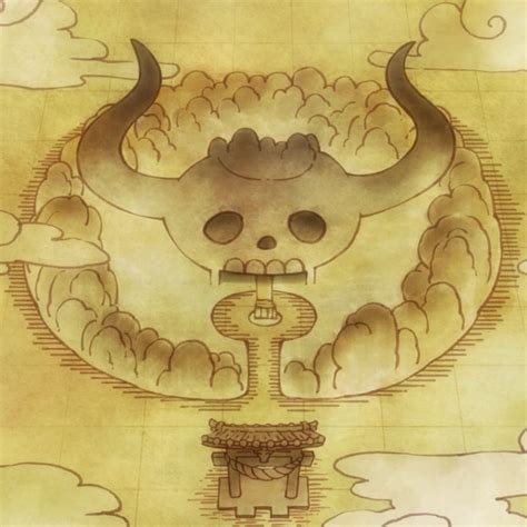 Mapa de Onigashima y la ubicación de la batalla entre Sanji y Queen