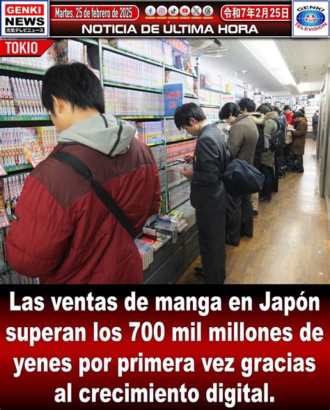 Gráfico de ventas de manga en Japón