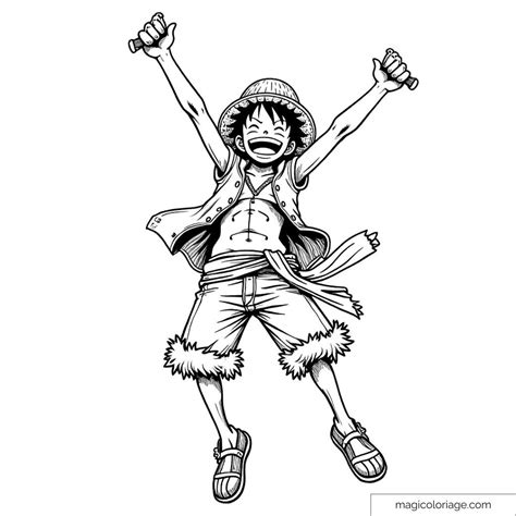 Luffy en acción