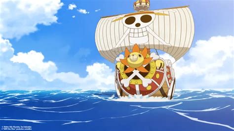 Barco Thousand Sunny como fondo de pantalla