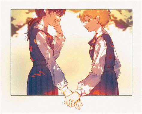 Ilustración de Asa y Yuko enfrentándose