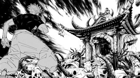 Escena de batalla intensa en Jujutsu Kaisen