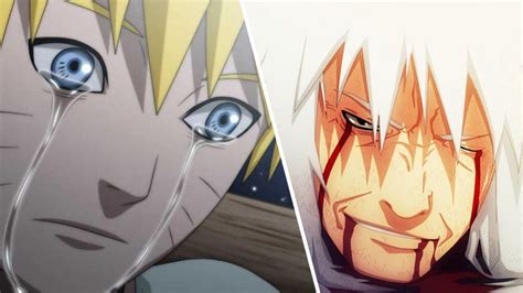 Escena emotiva de la muerte de Jiraiya