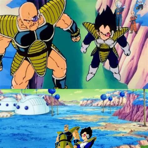 Vegeta y Nappa en la Tierra