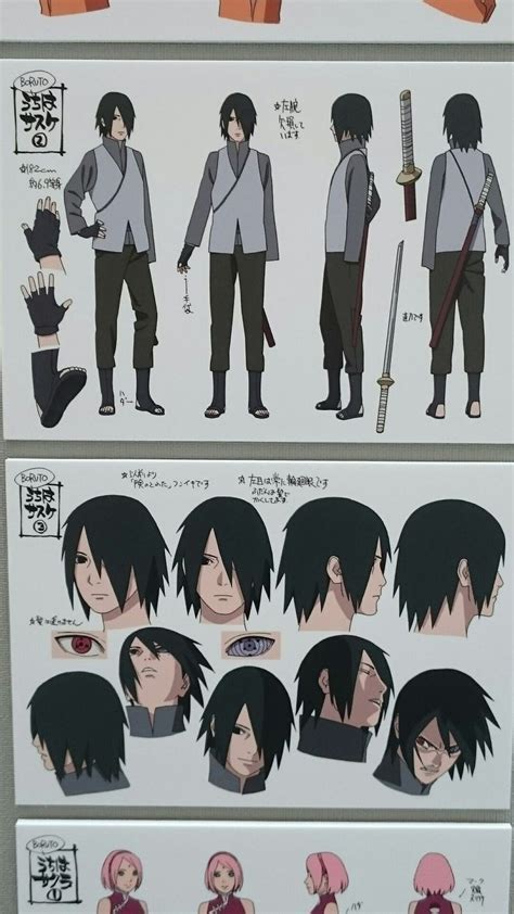 Diseño inicial de Sasuke Uchiha