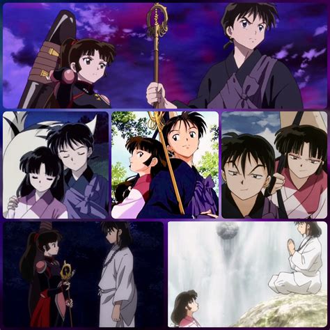 Inuyasha, Miroku y Sango en una escena del anime