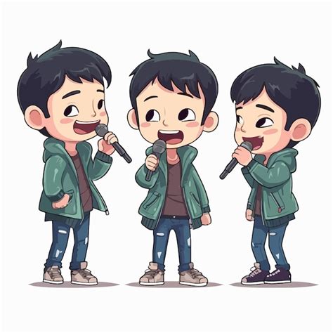 Ilustración de Koji Nanjo como estrella pop