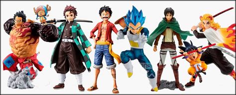 Colección de figuras de anime y superhéroes
