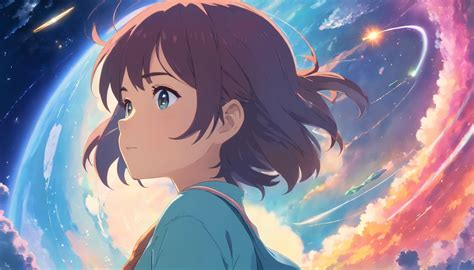 Chica de ensueño en estilo anime