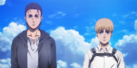 Eren explicando su plan a Armin