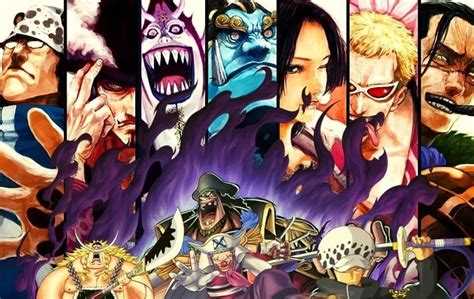 Ilustración de los Siete Shichibukai reunidos