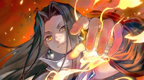 Ilustración de Hao Asakura en su forma divina