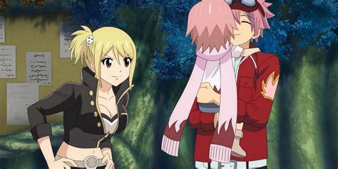 Natsu invitando a Lucy a unirse a Fairy Tail