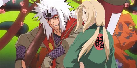 Naruto y Jiraiya en su búsqueda de Tsunade