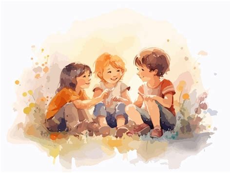 Amigos de infância brincando