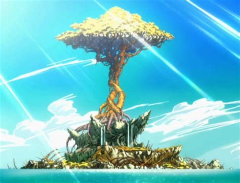 Emblema de Fairy Tail en la Isla Tenrou