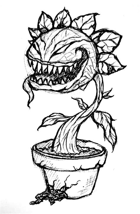 Diseño de Zetsu inspirado en una planta carnívora
