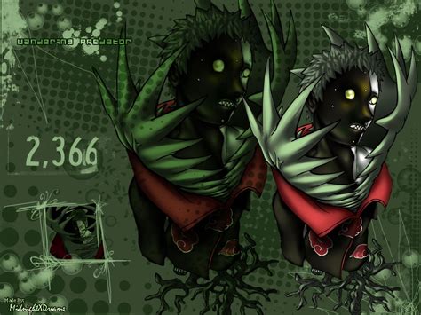 Zetsu utilizando la técnica Kagero para moverse a través de la tierra