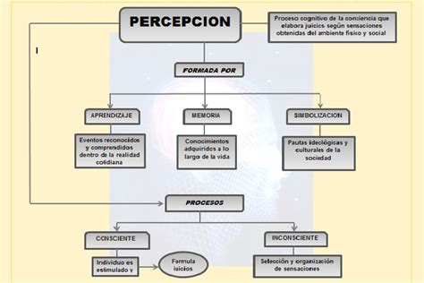 Gráfico conceptual sobre la percepción de la realidad y las relaciones