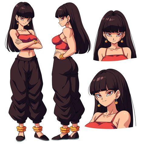 Ejemplos de personajes creados con Dragon Ball OC Maker.