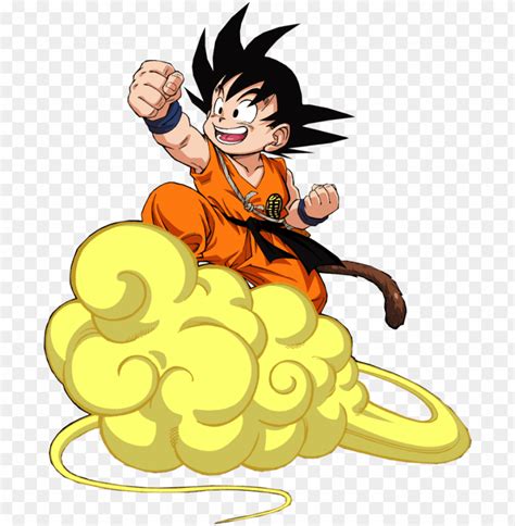 Goku volando en la Nube Voladora