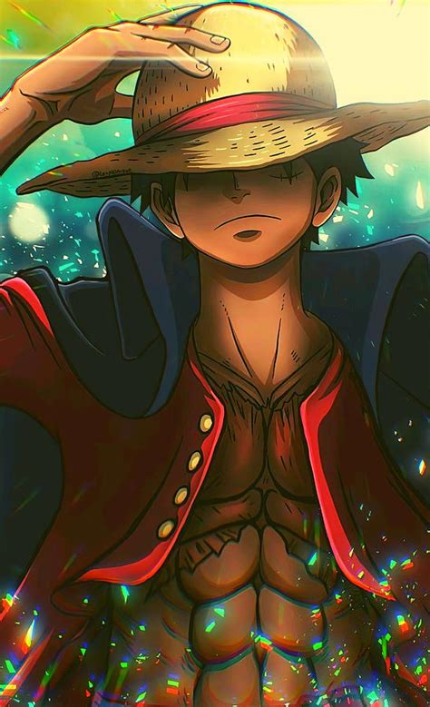 Monkey D. Luffy preparándose para la batalla