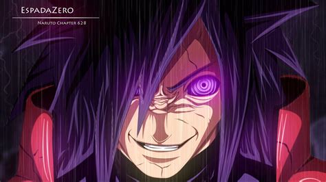Madara Uchiha resucitado con Rinnegan y Sharingan