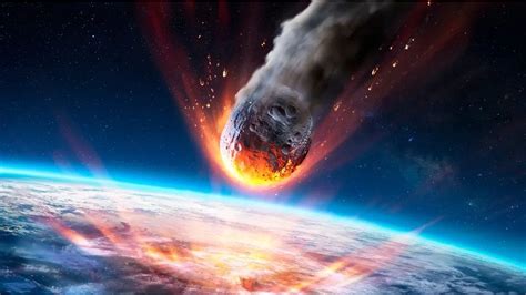 Asteroide cayendo sobre el campo de batalla