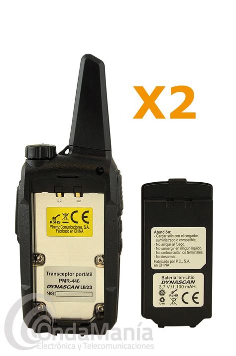 Walkie talkies PMR 446 en un entorno de montaña