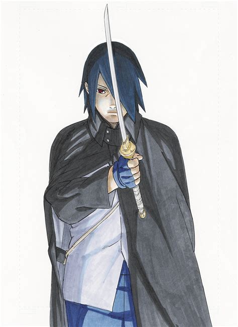 Sasuke Uchiha investigando la enfermedad de Naruto