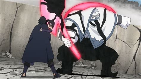 Sasuke enfrentándose a Kinshiki Ōtsutsuki