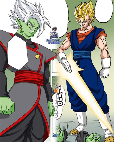 Vegetto enfrentándose a Zamasu Fusionado