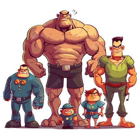 Ilustración de varios Titanes