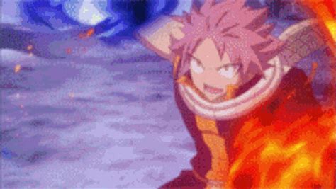 Natsu comiendo fuego