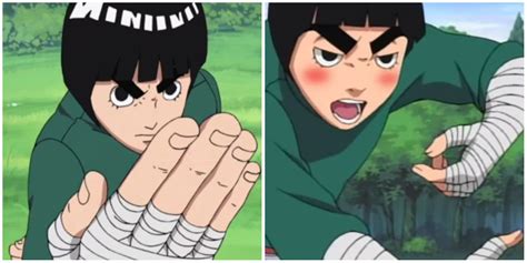 Diagrama de las técnicas de taijutsu de Rock Lee