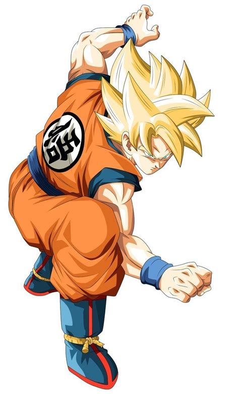 Goku en pose de combate