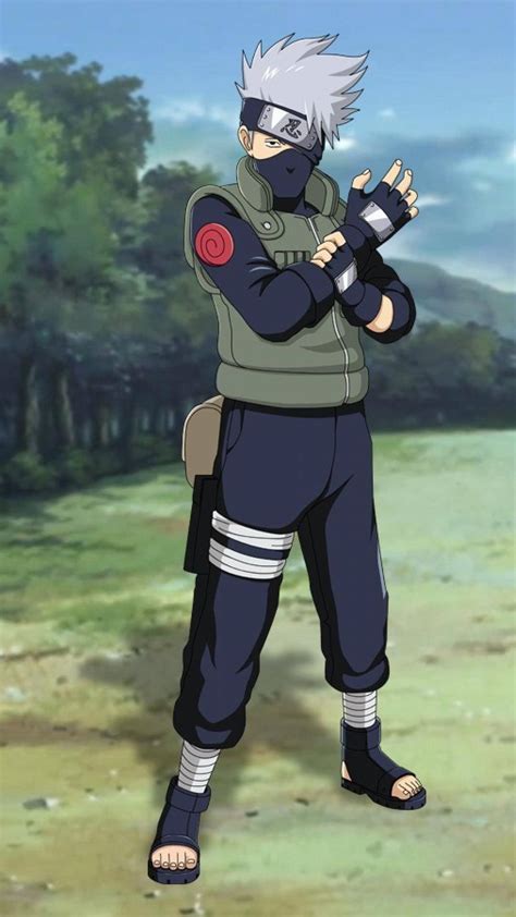 Esquema de la vestimenta ninja de Kakashi