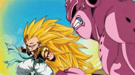 Gotenks luchando contra Majin Boo