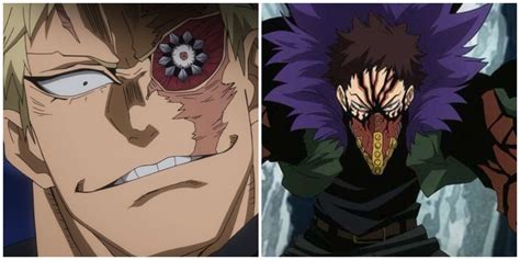 Comparación visual de héroes y villanos en My Hero Academia