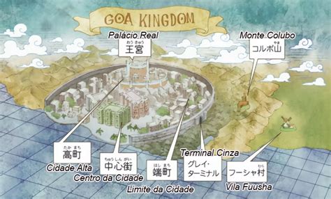 Mapa del Reino de Goa y la Gray Terminal